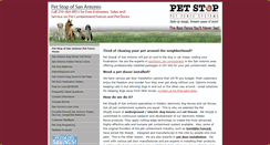 Desktop Screenshot of alamopetstop.com